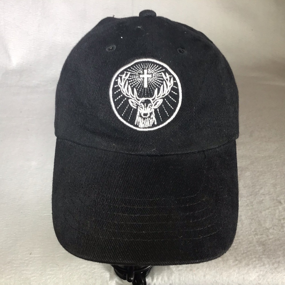 Jagermeister Alcohol Fitted Baseball Hat Cap Black Jager One Size Fits Most